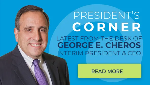 President's corner - the latest from George E. Cheros